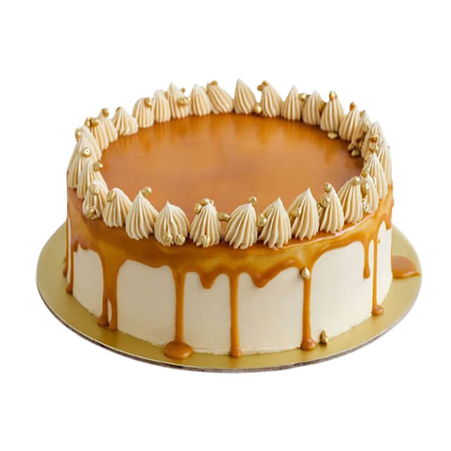 Caramel Cream Bite Cake