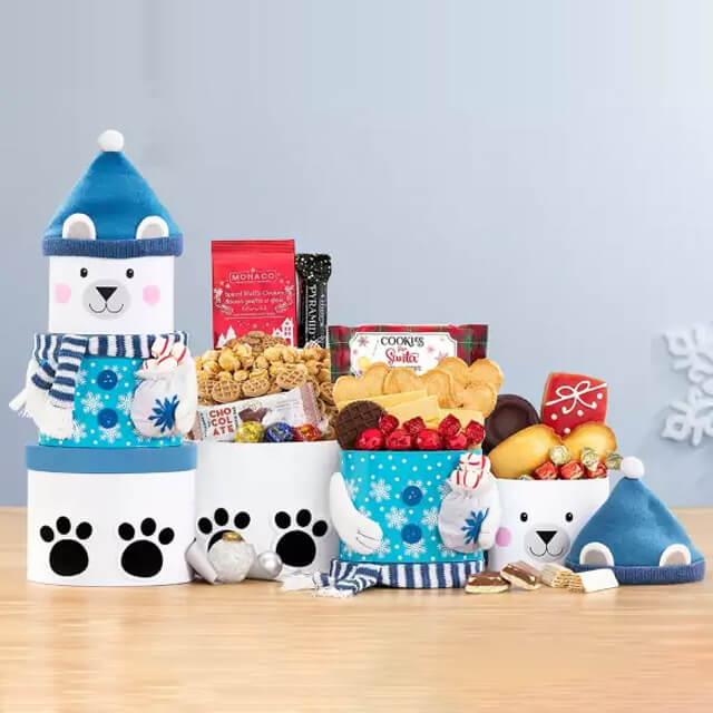 Polar Bear Gift Tower  - Christmas Hampers 2025