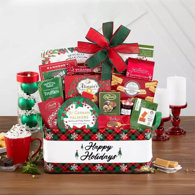 Happy Holidays Gift Basket  - Christmas Hampers 2025